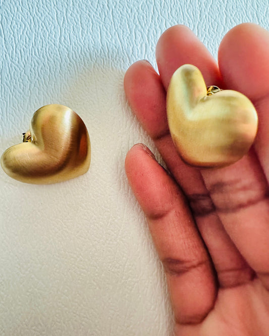 Heart of Gold Stud Earring