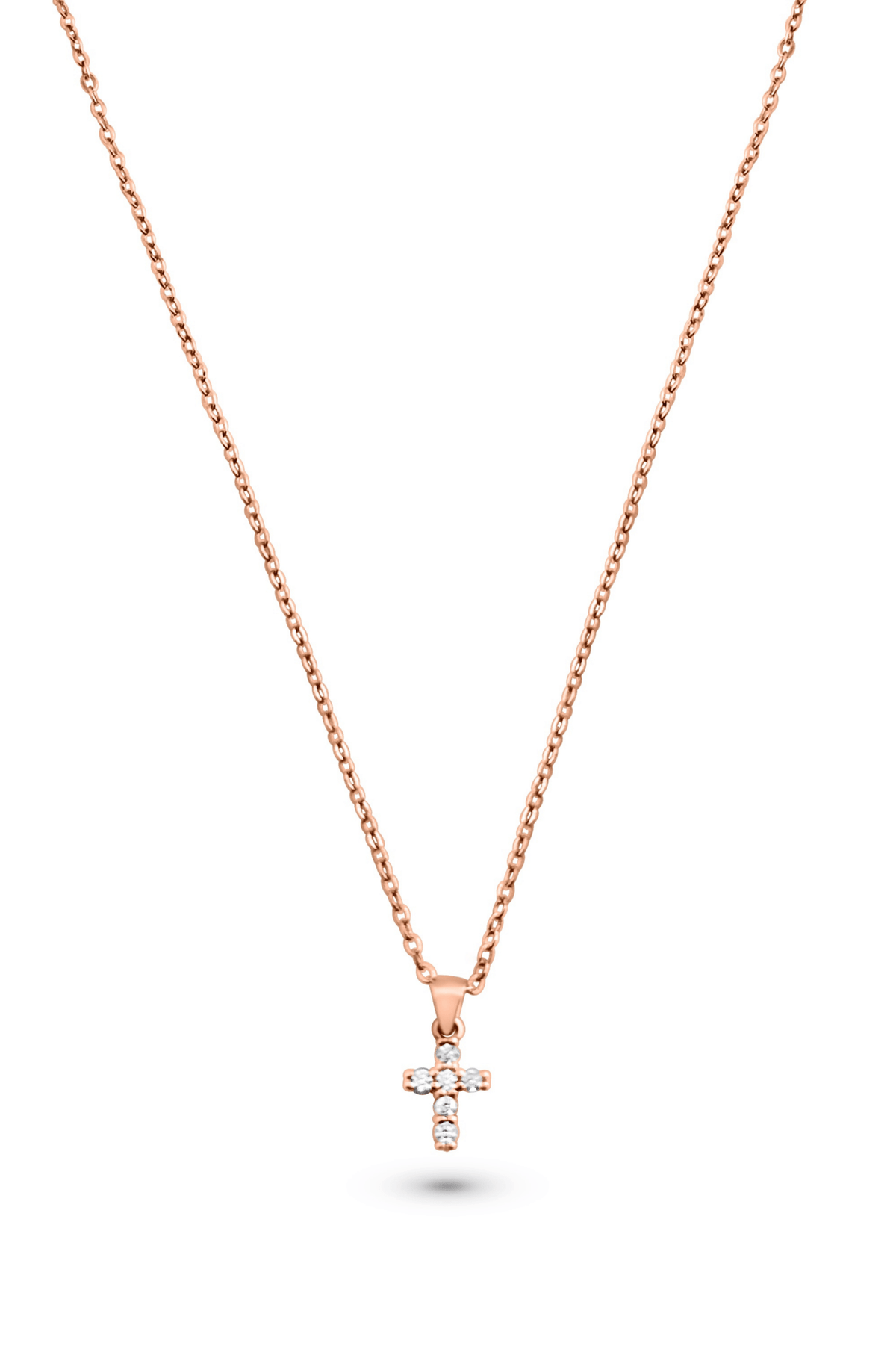 Divine Sparkle Dainty Cross Necklace - EssenceFifteen