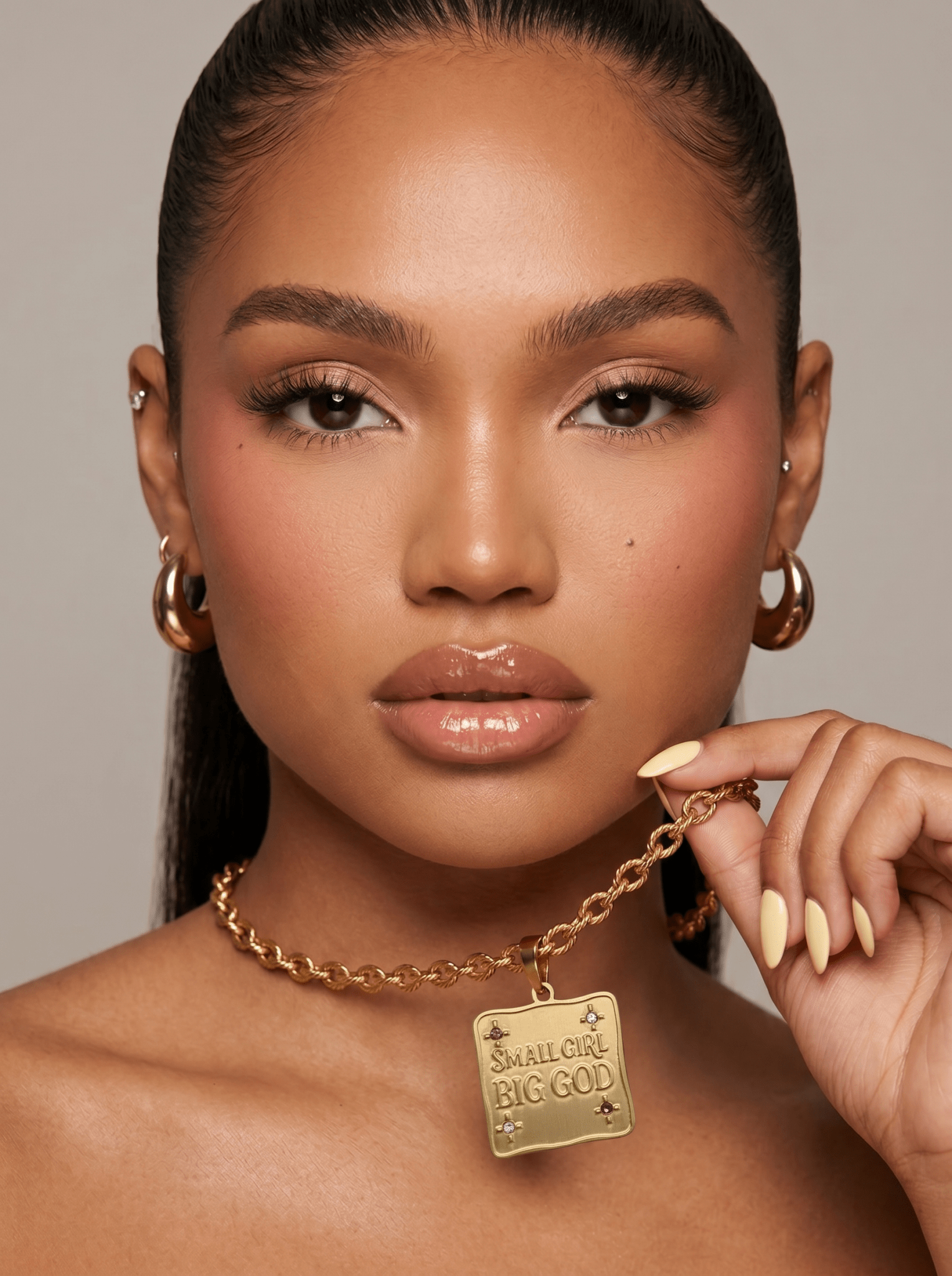 Small Girl Big God Necklace Set – 3 Neckpiece, 1 Pendant - EssenceFifteen