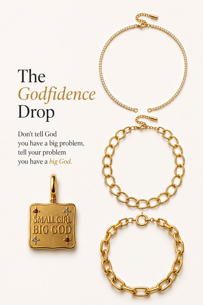 Small Girl Big God Necklace Set – 3 Neckpiece, 1 Pendant - EssenceFifteen