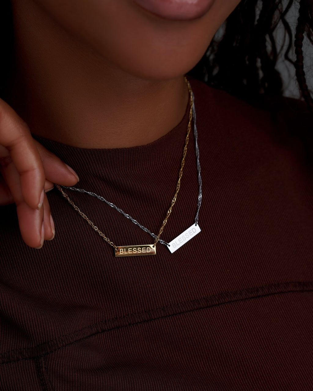 The Blessed Girl Reversible Necklace (Silver & Gold) - EssenceFifteen