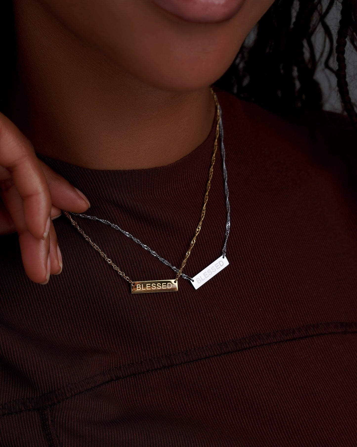 The Blessed Girl Reversible Necklace (Silver & Gold) - EssenceFifteen